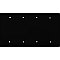 Oil Rubbed Bronze Forged Quad Blank Switchplate