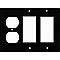 Oil Rubbed Bronze Forged Switchplate: Single Duplex / Double GFCI