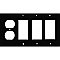 Oil Rubbed Bronze Forged Switchplate: Single Duplex / Triple GFCI
