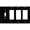 Oil Rubbed Bronze Forged Switchplate: Single Toggle / Triple GFCI