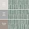 Rubik Aloe 5-7/8" x 11-3/4" Ceramic Wall Tile - 22 Tiles Per Case - 10.78 Sq. Ft.