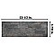 Irazu Antracita 7-7/8" x  23-1/2" Porcelain Wall Tile - 7 Tiles Per Case - 9.03 Sq. Ft.