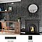 Menorca Black 2-1/2" x 12-7/8"   Ceramic Wall Tile - 28 Tiles Per Case - 6.44 Square Feet