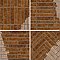 Menorca Rust 2-1/2" x 12-7/8"   Ceramic Wall Tile - 28 Tiles Per Case - 6.44 Square Feet