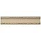 Classico Carrara Matte Pencil Bullnose 1-1/4" x 6" Ceramic Wall Trim - Marble Look-  Sold Per Piece - .06 Square Feet Per Piece