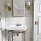 Classico Carrara Matte Pencil Bullnose 1-1/4" x 6" Ceramic Wall Trim - Marble Look-  Sold Per Piece - .06 Square Feet Per Piece