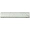 Classico Carrara Matte Pencil Bullnose 1-1/4" x 6" Ceramic Wall Trim - Marble Look-  Sold Per Piece - .06 Square Feet Per Piece
