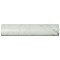 Classico Carrara Matte Pencil Bullnose 1-1/4" x 6" Ceramic Wall Trim - Marble Look-  Sold Per Piece - .06 Square Feet Per Piece