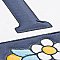 Sevillano Flora Address Number 1 2-1/8" x 4-3/8" Ceramic Wall Tile - Sold by the individual piece