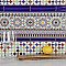 Sevillano Andalusia Cenefa 7-7/8" x 7-7/8" Ceramic Wall Border Tile - Sold Individually