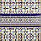 Sevillano Andalusia Cenefa 7-7/8" x 7-7/8" Ceramic Wall Border Tile - Sold Individually