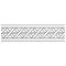 Sevillano Listello Camino White 2" x 7-7/8" Ceramic Wall Trim - Sold Individually