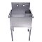 Pearlhaus Square Single Bowl Commercial Freestanding 28" Utility Sink