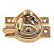 Brass Crescent Window Sash Lock With Square Corners