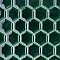 Metro Ion 1" Hex Emerald 10-1/4" x 11-7/8" Porcelain Mosaic Floor & Wall Tile - 10 Tiles Per Case - 8.6 Sq. Ft.