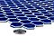 Metro Ion 1" Hex Sapphire 10-1/4" x 11-7/8" Porcelain Mosaic Floor & Wall Tile