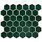 Metro Ion 2" Hex Emerald 11-1/8" x 12-5/8" Porcelain Mosaic Floor & Wall Tile - 10 Tiles Per Case - 10.0 Sq. Ft.