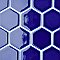 Metro Ion 2" Hex Sapphire 11-1/8" x 12-5/8" Porcelain Mosaic Floor & Wall Tile