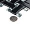Metro Dog Bone Basketweave Matte Black/Silver Glass Dot 10" x 10" Porcelain Mosaic Tile - 10 Tiles Per Case - 7.1 Sq. Ft.