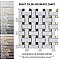Metro Dog Bone Basketweave Matte White/Gold Glass Dot 10" x 10" Porcelain Mosaic Tile - 10 Tiles Per Case - 7.1 Sq. Ft.