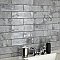 Biarritz Grey 3" x 12" Ceramic Wall Subway Tile - Sold Per Case of 22 - 5.72 Sq. Ft.