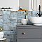 Biarritz Blue 3"x6" Ceramic Wall Subway Tile - Sold Per Case of 44 - 5.72 Square Feet