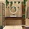 Bamboo Haven Tiki Cream 5-7/8" x 11-7/8" Ceramic Wall Tile - 20 Tiles Per Case - 9.8 Sq. Ft.