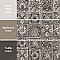 Mandala Decor Mix Mystikos 7-7/8" x 7-7/8" Ceramic Wall Tile - 25 Tiles Per Case - 11.0 Square Feet