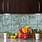 Mandala Sea Green 7-7/8" x 7-7/8"Ceramic Wall Tile - 25 Tiles Per Case - 11.0 Sq. Ft.