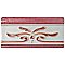 Novecento Cenefa Evoli Burdeos 2-5/8" x 5-1/8" Ceramic Trim or Liner Tile - Sold Per Tile