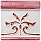 Novecento Friso Evoli Burdeos 5-1/8" x 5-1/8" Ceramic Trim or Liner Tile - Sold Per Tile