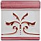 Novecento Friso Evoli Burdeos 5-1/8" x 5-1/8" Ceramic Trim or Liner Tile - Sold Per Tile