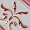 Novecento Friso Evoli Burdeos 5-1/8" x 5-1/8" Ceramic Trim or Liner Tile - Sold Per Tile