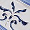 Novecento Friso Evoli Cobalto 5-1/8" x 5-1/8" Ceramic Trim or Liner Tile - Sold Per Tile