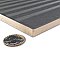 Kings Loft Black 7-7/8" x 15-3/4" Ceramic Wall Tile - 12 Tiles Per Case - 10.44 Square Feet