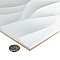 More Natur Matte White 9-7/8" x 15-3/4" Ceramic Wall Tile - 10.90 Sq. Ft. Per Case - 10 Tile Per Case
