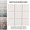 Twist Square Soft Cream 11-3/4" x 11-3/4" Ceramic Mosaic Tile - 10 Tiles Per Case - 9.8 Sq. Ft.