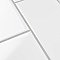 Projectos Glossy White 3-7/8"x 7-3/4" Ceramic Tile - Per Case of 50 Pieces - 11 Sq. Ft.