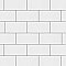 Projectos Glossy White 3-7/8"x 7-3/4" Ceramic Tile - Per Case of 50 Pieces - 11 Sq. Ft.