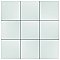 Triplex White 7-3/4" x 7-3/4" Ceramic Wall Tile - 25 Tiles Per Case - 10.5 Sq. Ft.