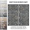 Antigua Lis Black 13" x 13" Porcelain Wall Tile - Sold Per Case of 9 - 10.62 Sq. Ft.