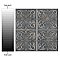 Antigua Lis Black 13" x 13" Porcelain Wall Tile - Sold Per Case of 9 - 10.62 Sq. Ft.