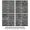 Antigua Lis Black 13" x 13" Porcelain Wall Tile - Sold Per Case of 9 - 10.62 Sq. Ft.