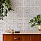 Antigua Lis White 13" x 13" Porcelain Wall Tile - Sold Per Case of 9 - 10.62 Sq. Ft.