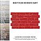 Manhattan Rojo 12-1/4" x 21" Porcelain Wall Tile - 7 Tiles Per Case - 12.6 Sq. Ft.