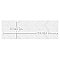 Lumiere Lelue Blanco 11-3/4" x 35-3/8" Ceramic Wall Tile - 4 Tiles Per Case - 11.64 Square Feet