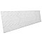 Lumiere Lelue Blanco 11-3/4" x 35-3/8" Ceramic Wall Tile - 4 Tiles Per Case - 11.64 Square Feet