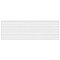 Lumiere Rythme Blanco 11-3/4" x 35-3/8" Ceramic Wall Tile - 4 Tiles Per Case - 11.64 Square Feet