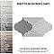 Arpeggio Rondo Provenzal Grey 6-1/4" x 12-3/4" Porcelain Floor & Wall Tile - Sold Per Case of 20 - 8.8 Sq. Ft.