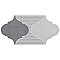 Arpeggio Rondo Provenzal Grey 6-1/4" x 12-3/4" Porcelain Floor & Wall Tile - Sold Per Case of 20 - 8.8 Sq. Ft.